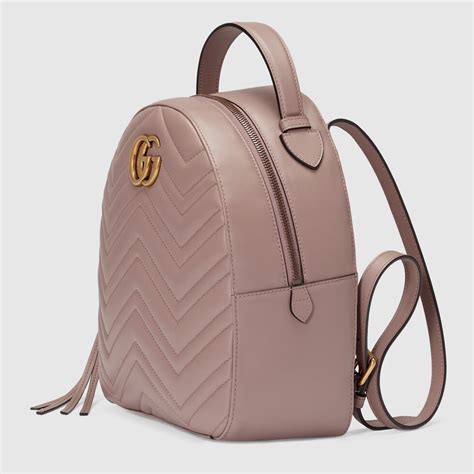 gucci backpack pink and white|Gucci gg marmont backpack.